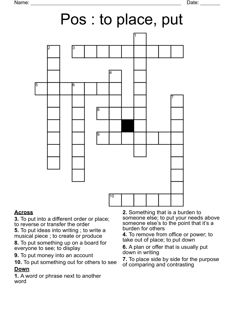 putting up with crossword