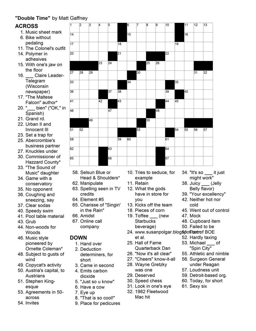 Printable Crossword Puzzles By Thomas Joseph Printable Party Favors Printable Crossword Puzzles By Thomas Joseph Printable Party Favors
