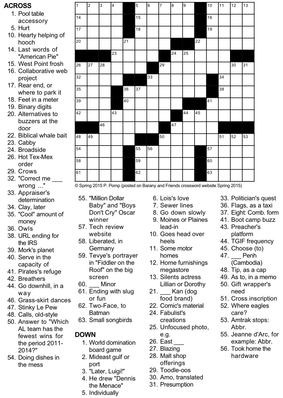 Quite The Pair Crossword Puzzle