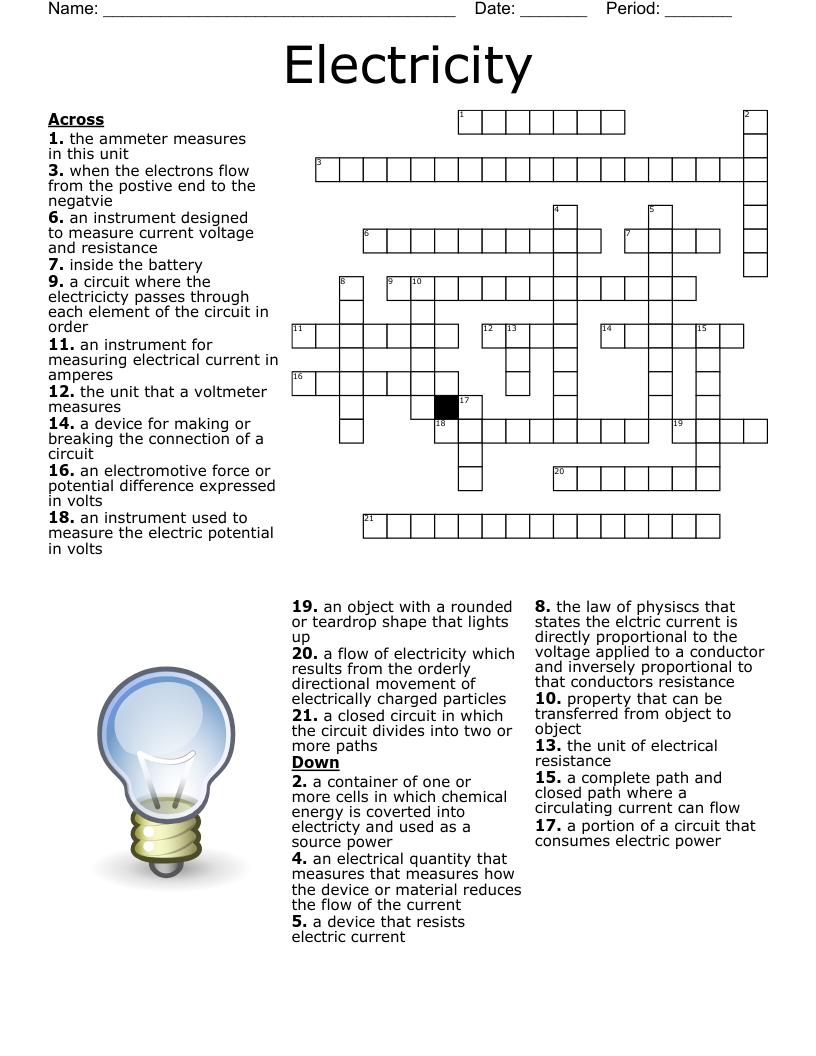 Resistance Crossword WordMint Resistance Crossword WordMint