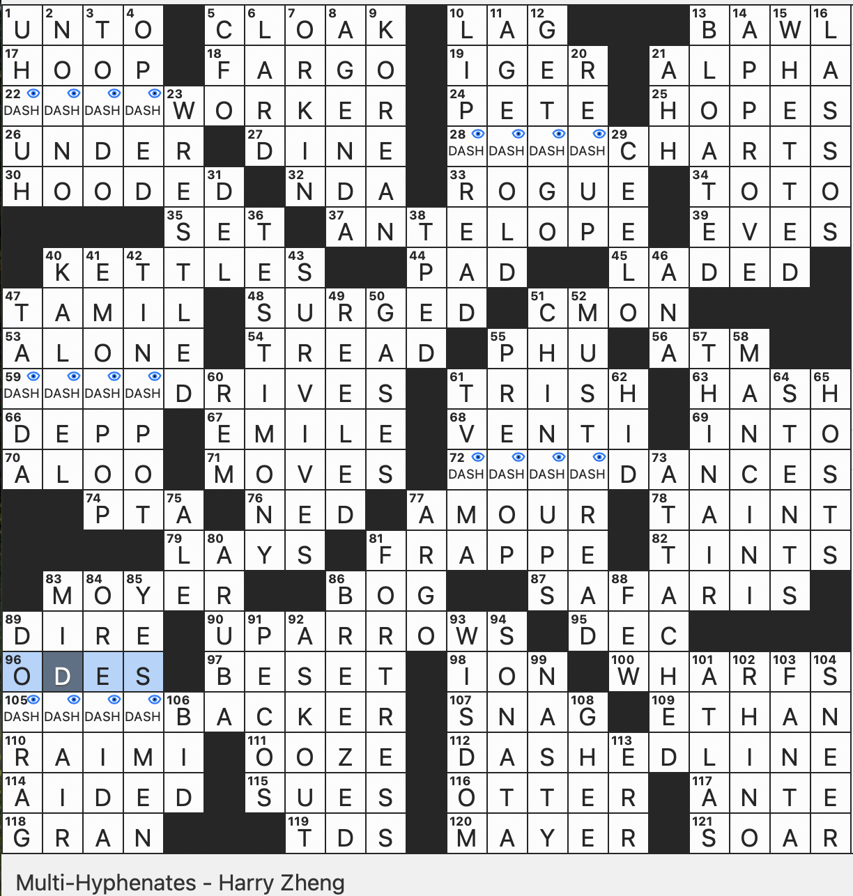 no-goodnik crossword