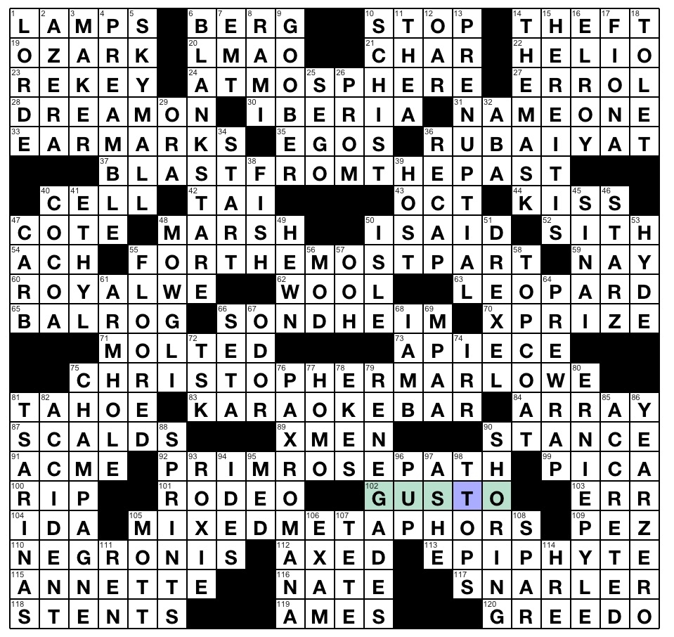 not mainstream crossword