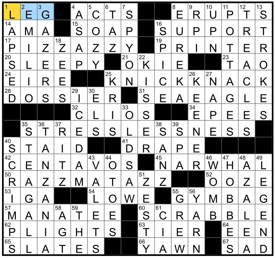 legal ethical crossword terms answers
