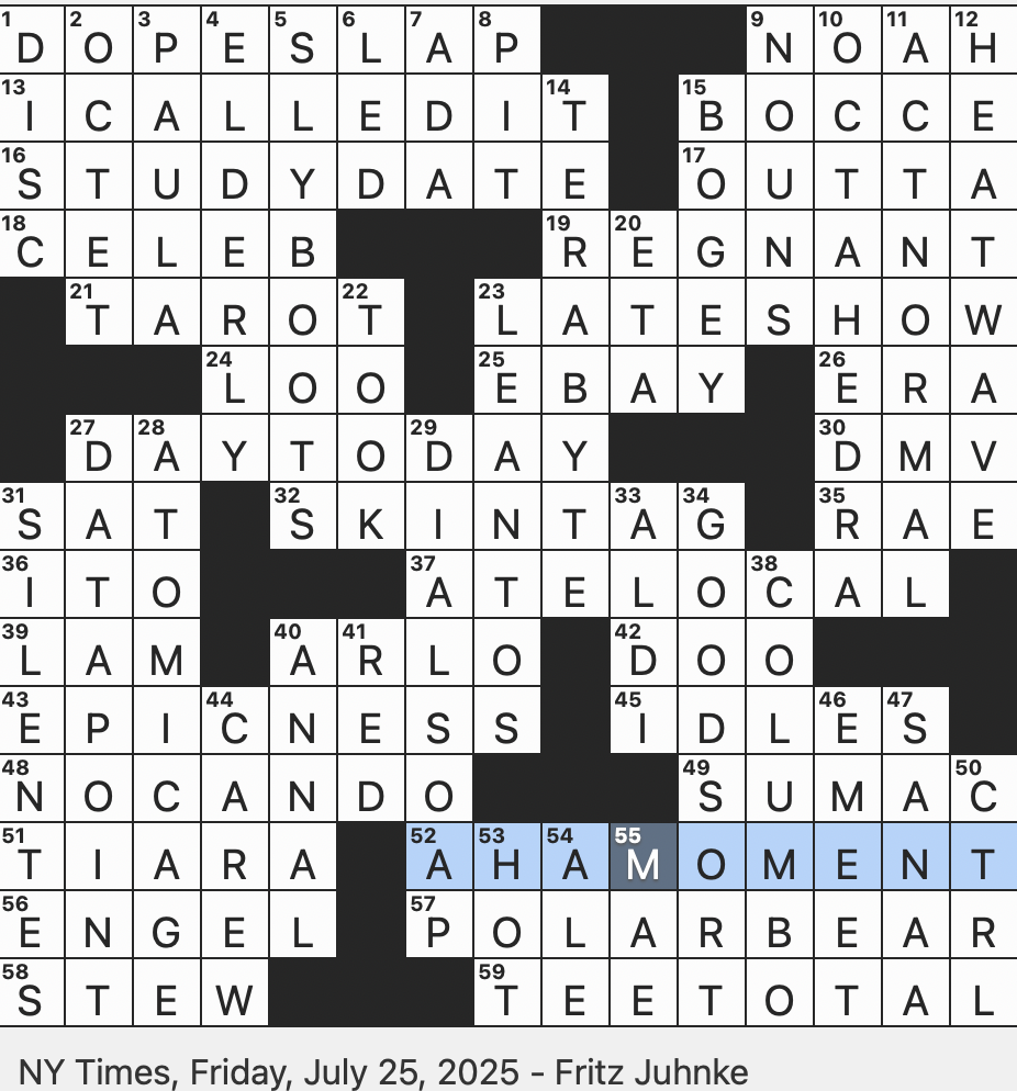 poison shrub crossword