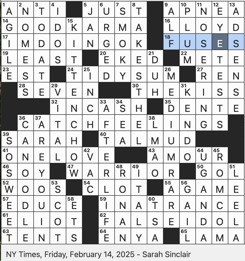 Rex Parker Does The NYT Crossword Puzzle Develop Emotions for FRI 2 14 25 A Little Unwell Accepts Defeat In Slang Where The Ka And Ba Reunite In Egyptian Mythology Rex Parker Does The NYT Crossword Puzzle Develop Emotions for FRI 2 14 25 A Little Unwell Accepts Defeat In Slang Where The Ka And Ba Reunite In Egyptian Mythology
