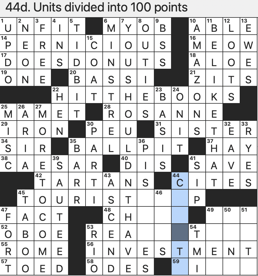 Rex Parker Does The NYT Crossword Puzzle Hautbois En Anglais FRI 11 10 23 Butt Out In Brief One Who s Been Tapped On The Shoulder Renaissance Faire Performer Such As