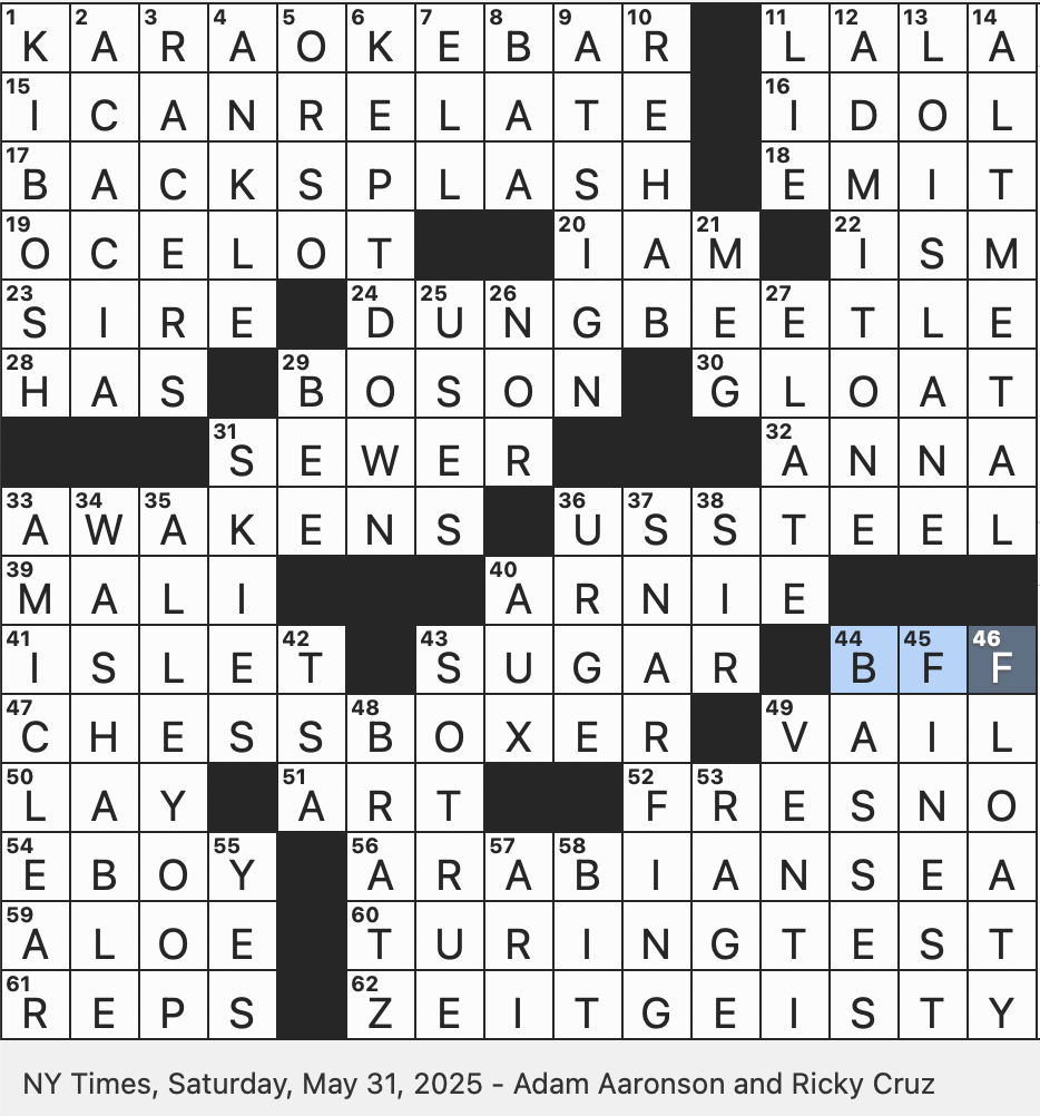 Rex Parker Does The NYT Crossword Puzzle May 2025 Rex Parker Does The NYT Crossword Puzzle May 2025