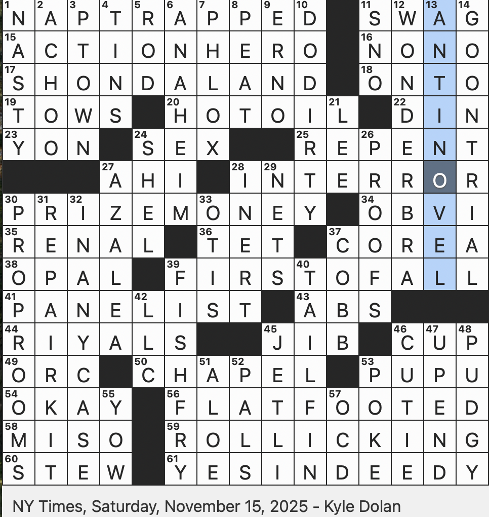 Rex Parker Does The NYT Crossword Puzzle Showy Purple Flower SAT 11 15 25 Condition Of Freud s Rat Man In Brief Brand Associated With Push ups Form Of Literature Coined By