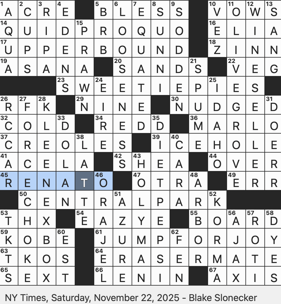 Rex Parker Does The NYT Crossword Puzzle Yogurt braised Indian Entree SAT 11 22 25 Telekinetic Intimidation Tactic Used In The Star Wars Universe Ruthless Records Co founder Chris Formerly Of S N L Rex Parker Does The NYT Crossword Puzzle Yogurt braised Indian Entree SAT 11 22 25 Telekinetic Intimidation Tactic Used In The Star Wars Universe Ruthless Records Co founder Chris Formerly Of S N L