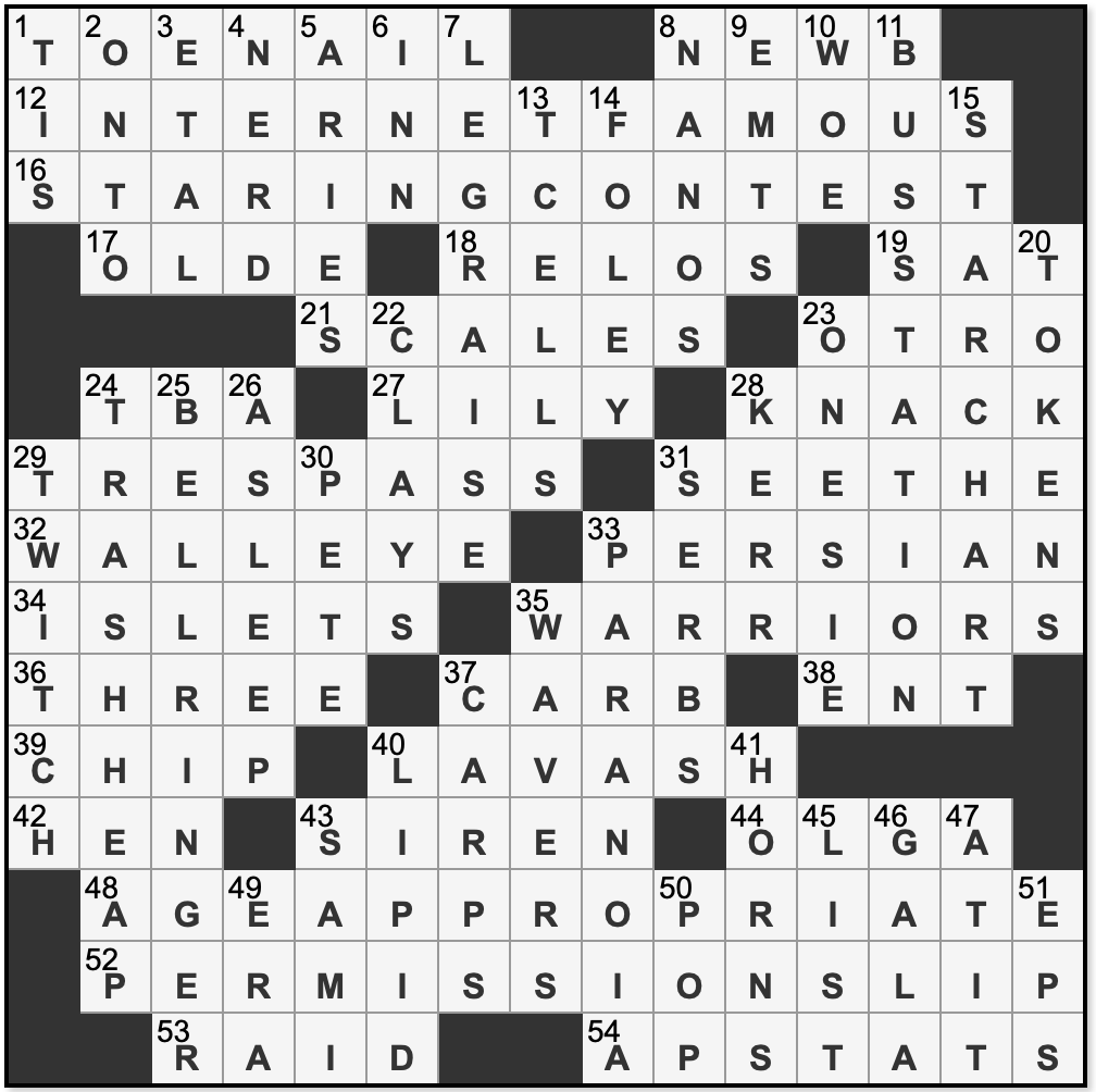 tandoori flatbread crossword