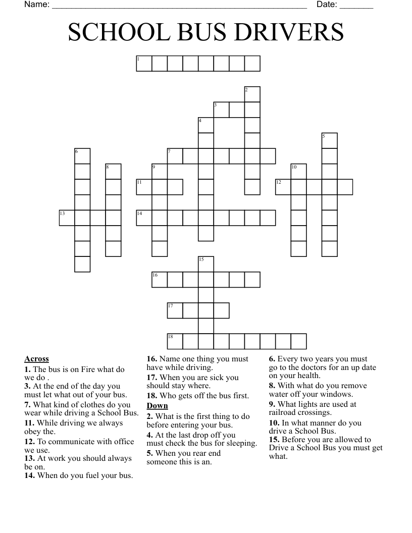 rear end crossword