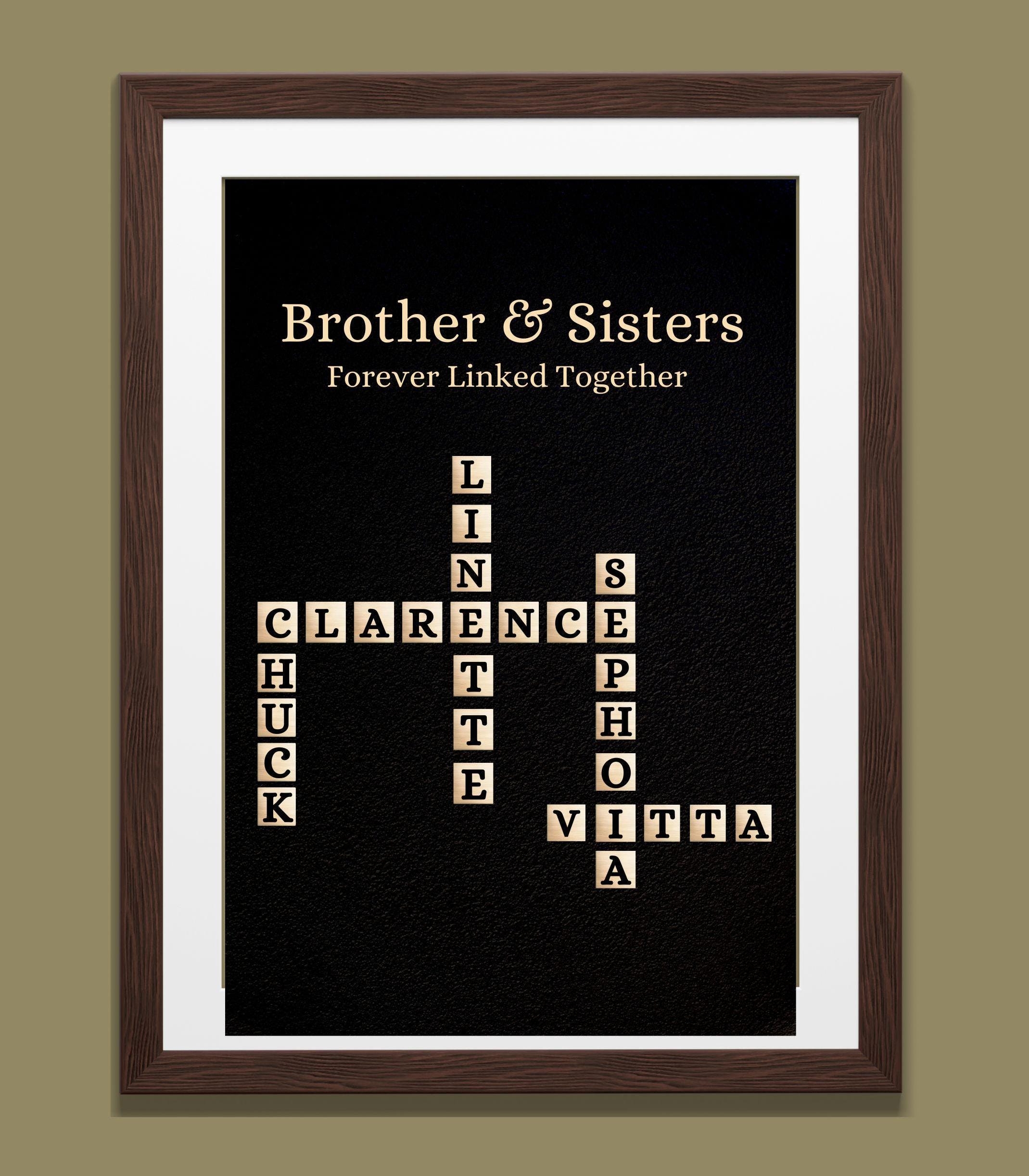 Scrabble Name Wall Art Aazon co Young Blosso Custo Crossword Canvas Wall Decor Scrabble Family Crossword Art Canvas