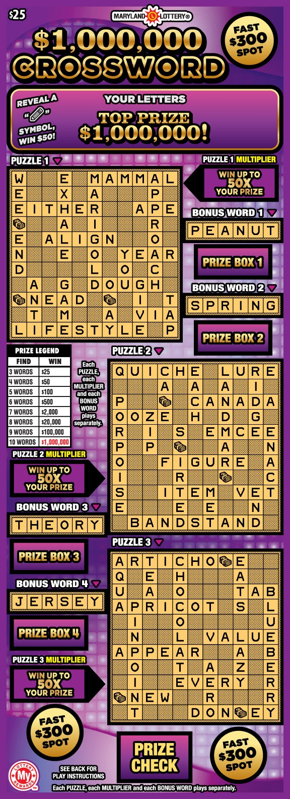 Scratch Offs Maryland Lottery