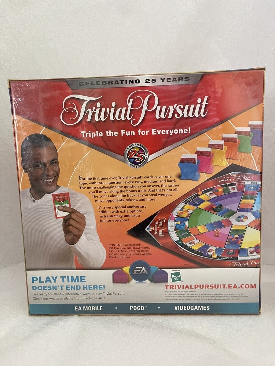 SEALED Trivial Pursuit 25th Anniversary Edition Celebrating Years Board Game EBay