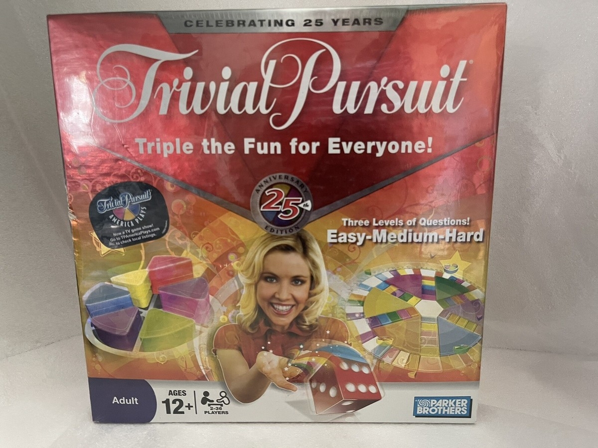 SEALED Trivial Pursuit 25th Anniversary Edition Celebrating Years Board Game EBay