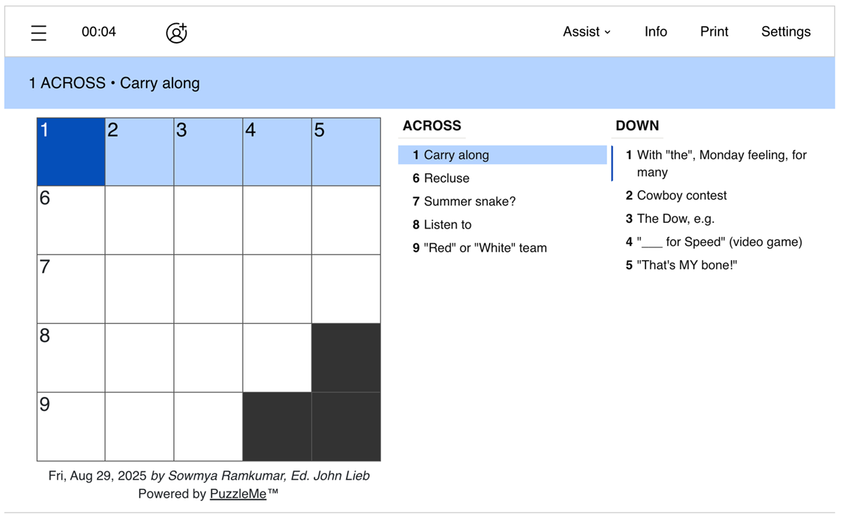 Seattle Times Mini Crossword Answers Today UPDATED Try Hard Guides Seattle Times Mini Crossword Answers Today UPDATED Try Hard Guides