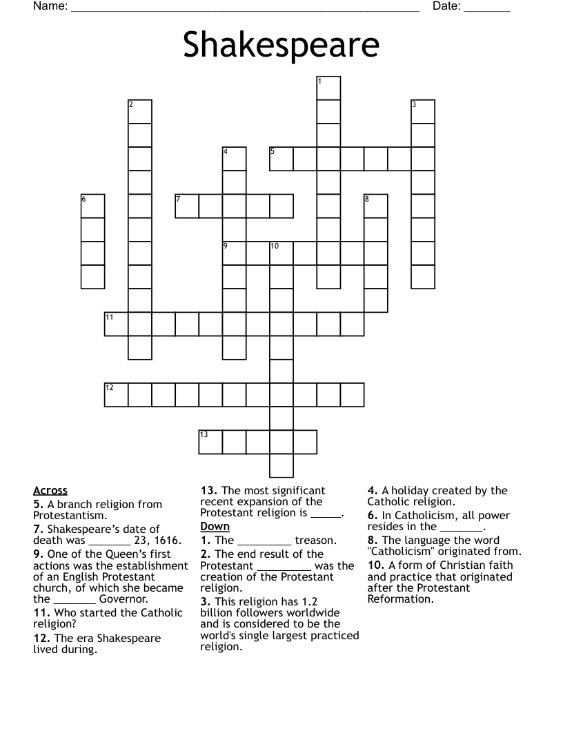 branch of creationism crossword branch of creationism crossword