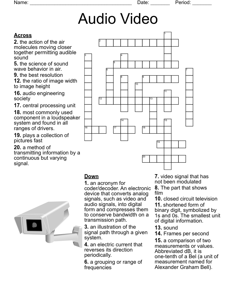 Sound Crossword WordMint