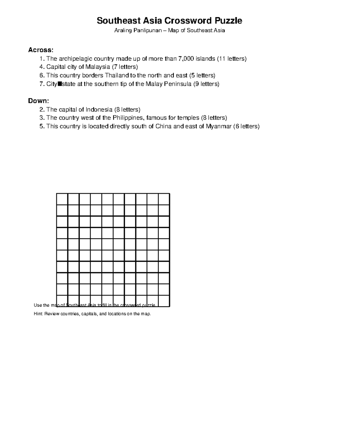 indonesia islands crossword indonesia islands crossword