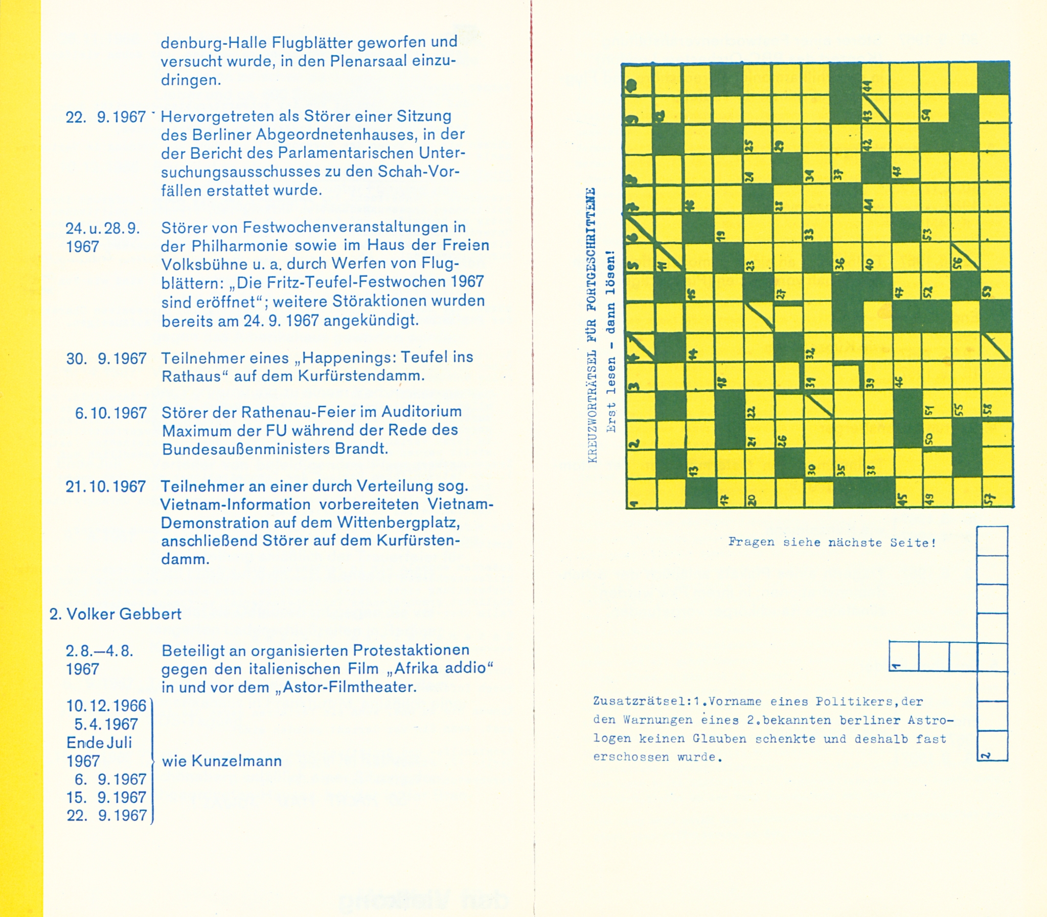 Student Protests In German Publications Protest In Print