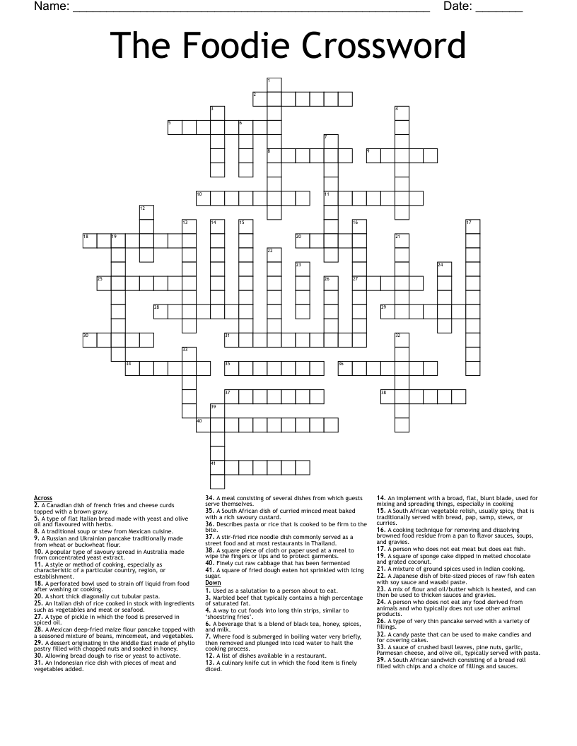 wasabi product crossword