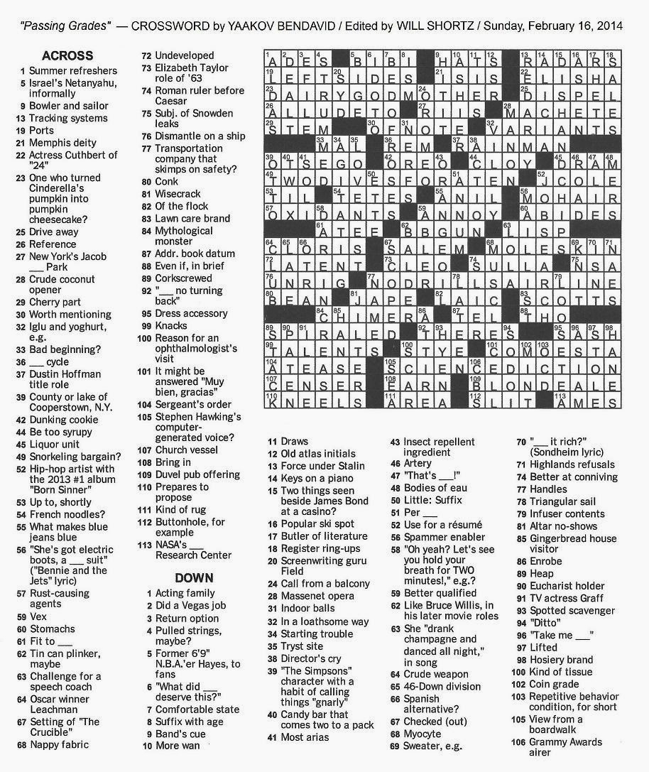 massenet opera crossword