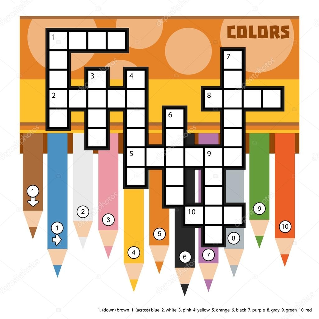 Vector Color Crossword With Colored Pencils Stock Vector By ksenya savva 115307902 Vector Color Crossword With Colored Pencils Stock Vector By ksenya savva 115307902