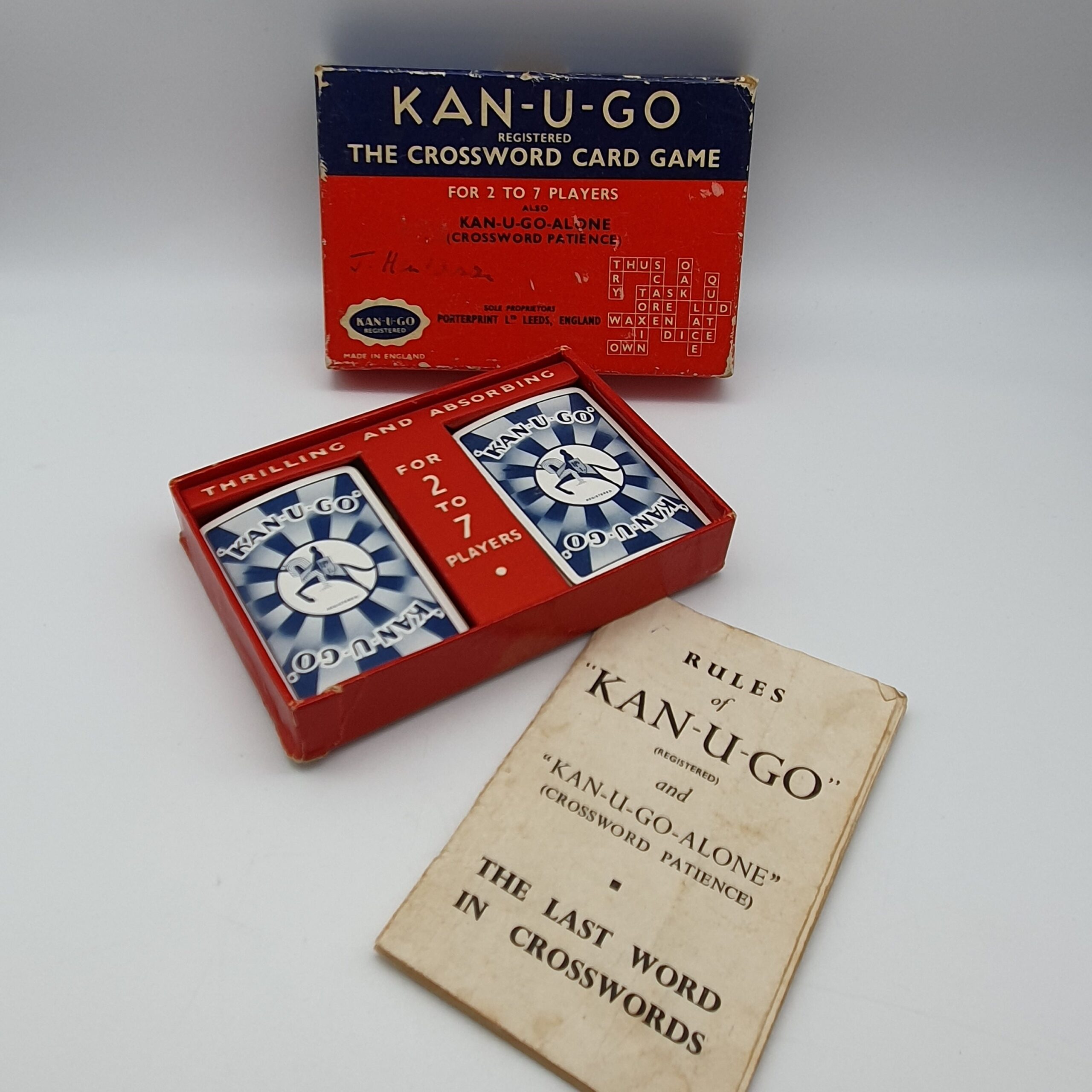 Vintage Card Game Kan u go Crossword Game Etsy Vintage Card Game Kan u go Crossword Game Etsy