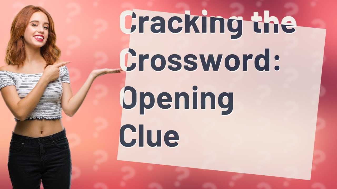 What Is A Very Narrow Opening Crossword Clue 5 Letters YouTube What Is A Very Narrow Opening Crossword Clue 5 Letters YouTube