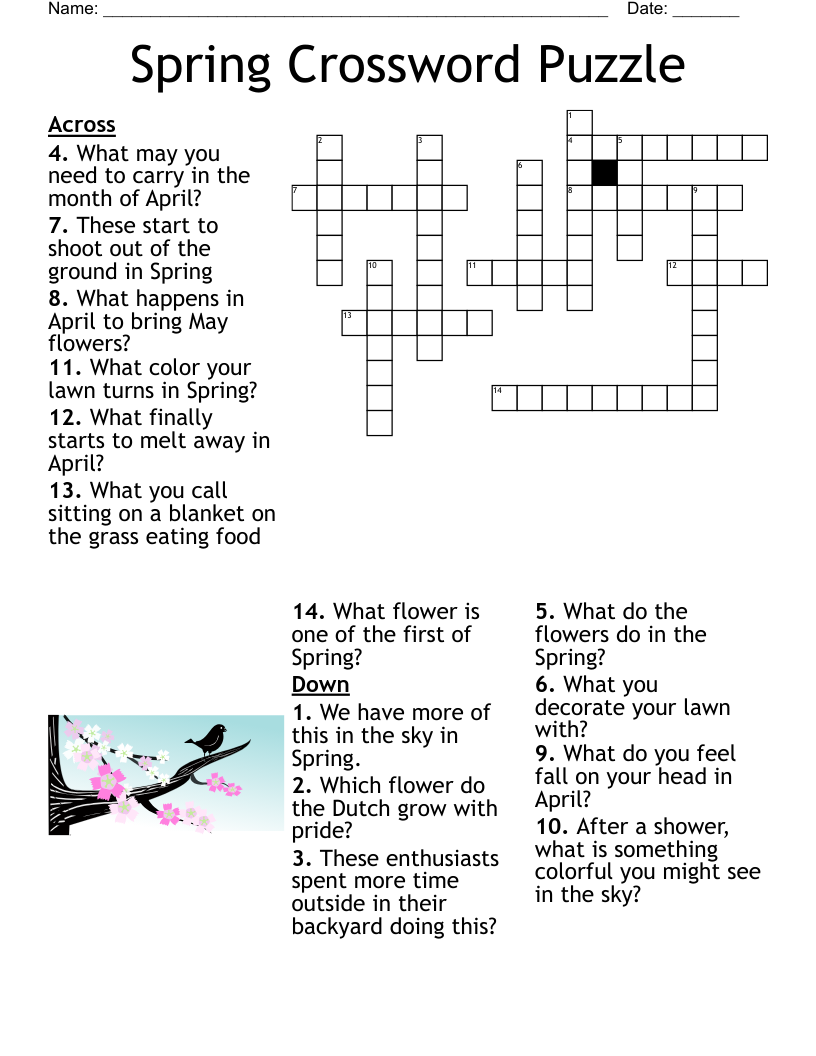 greek goddess of spring crossword