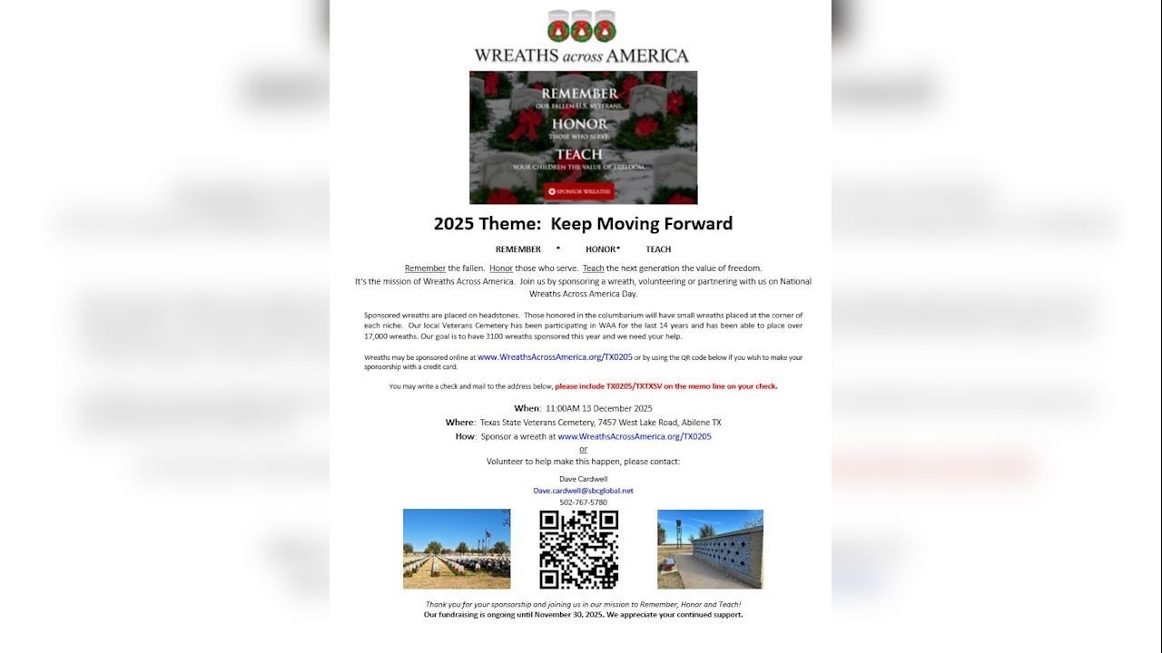 Wreaths Across America Prepares To Honor Over 3 000 Veterans At Local Cemetery