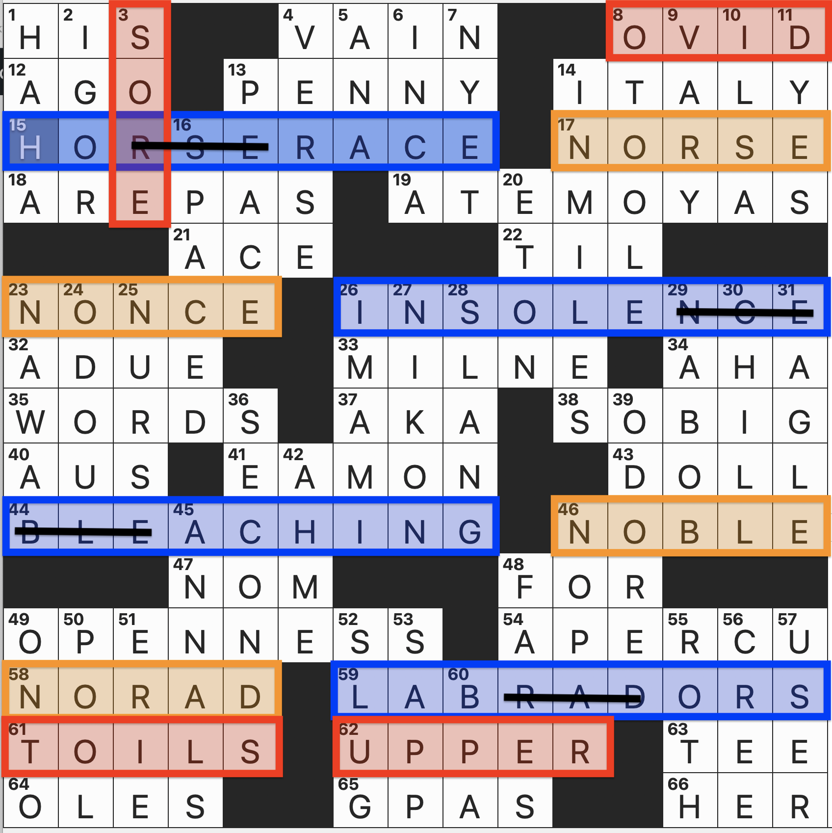 wall street journal crossword solutions