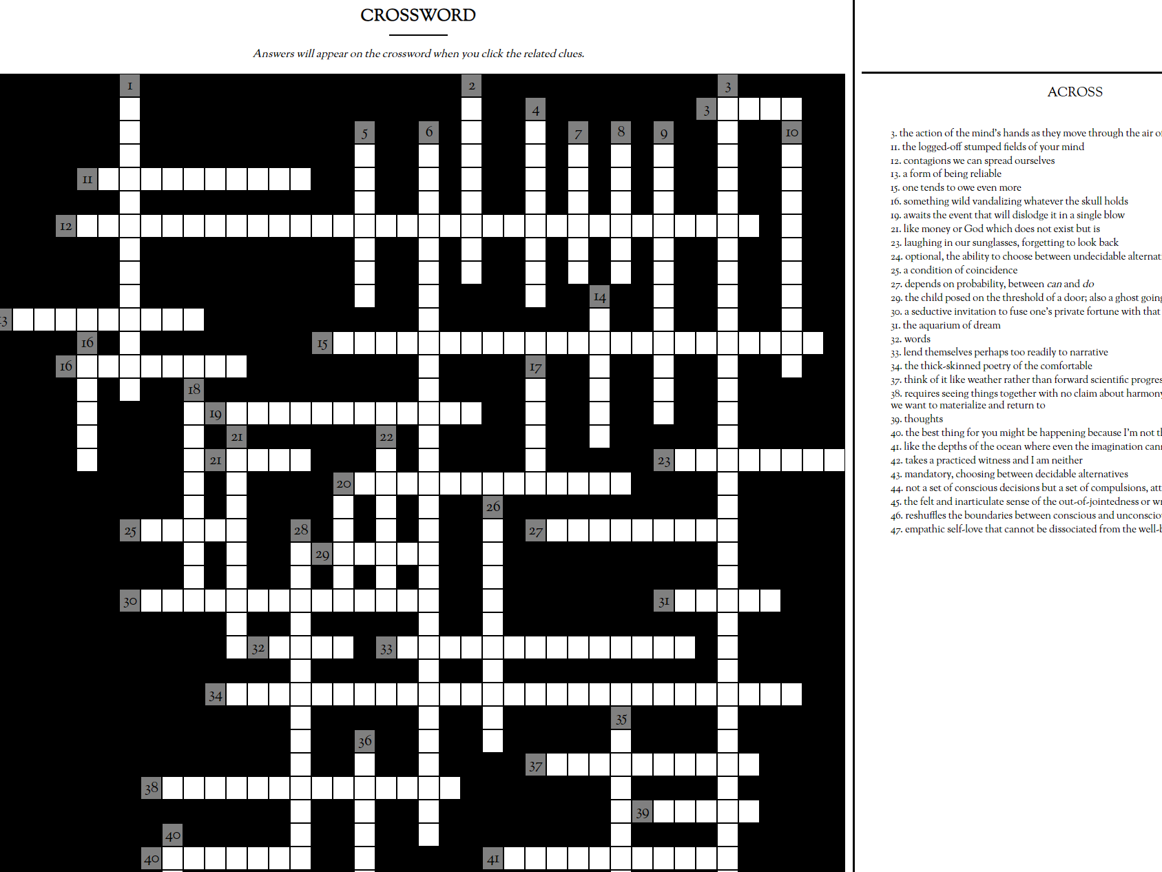 lyric poem crossword lyric poem crossword